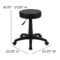 Emma and Oliver Adjustable Doctors Stool on Wheels with Ergonomic Molded Seat